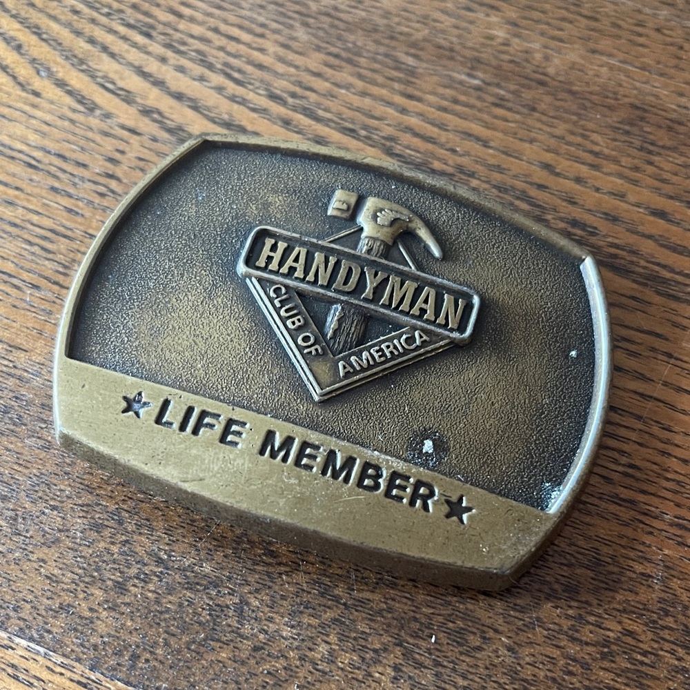 Belt Buckle Handyman Club of America 1996